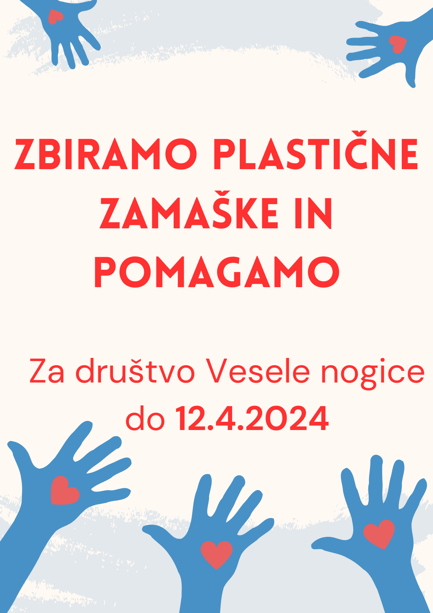 ZBIRAMO ZAMAŠKE za DRUŠTVO VESELE NOGICE