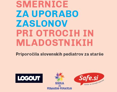 Smernice uporaba zaslonov – otroci in mladi